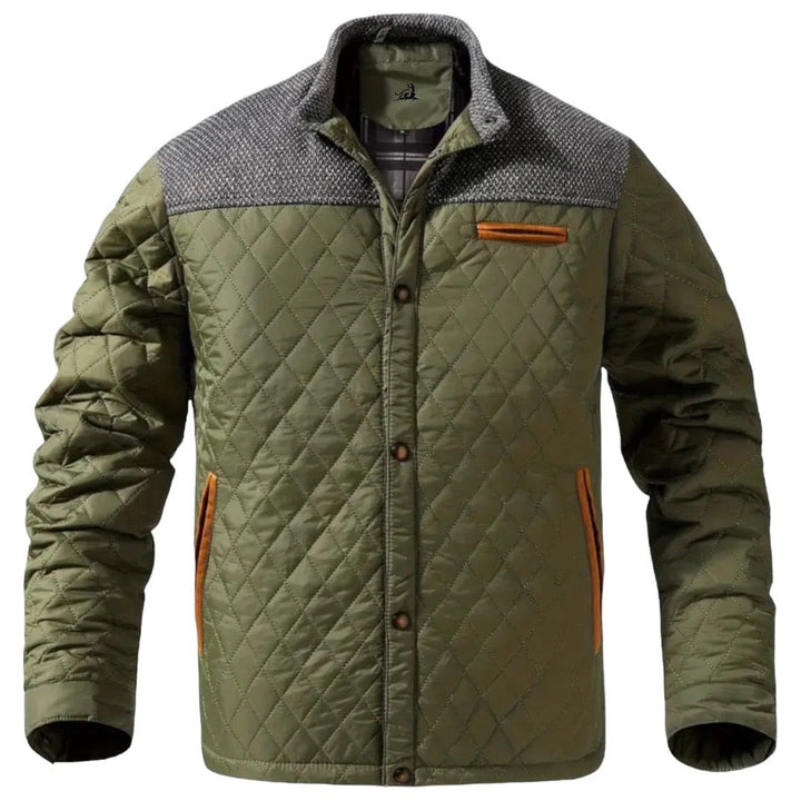 Zaid Giacca Invernale Uomo Trapuntata – Jacket Leggera Calda con Spalle a Contrasto Moderne