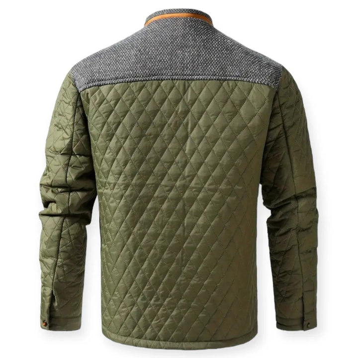 Zaid Giacca Invernale Uomo Trapuntata – Jacket Leggera Calda con Spalle a Contrasto Moderne