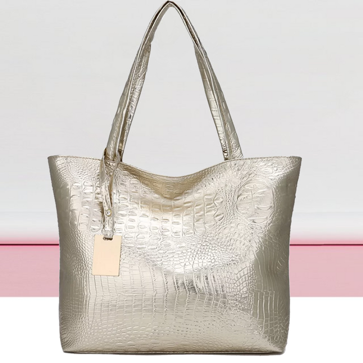 Borsa A Tracolla Spaziosa Per Donna | Con Stampa Coccodrillo