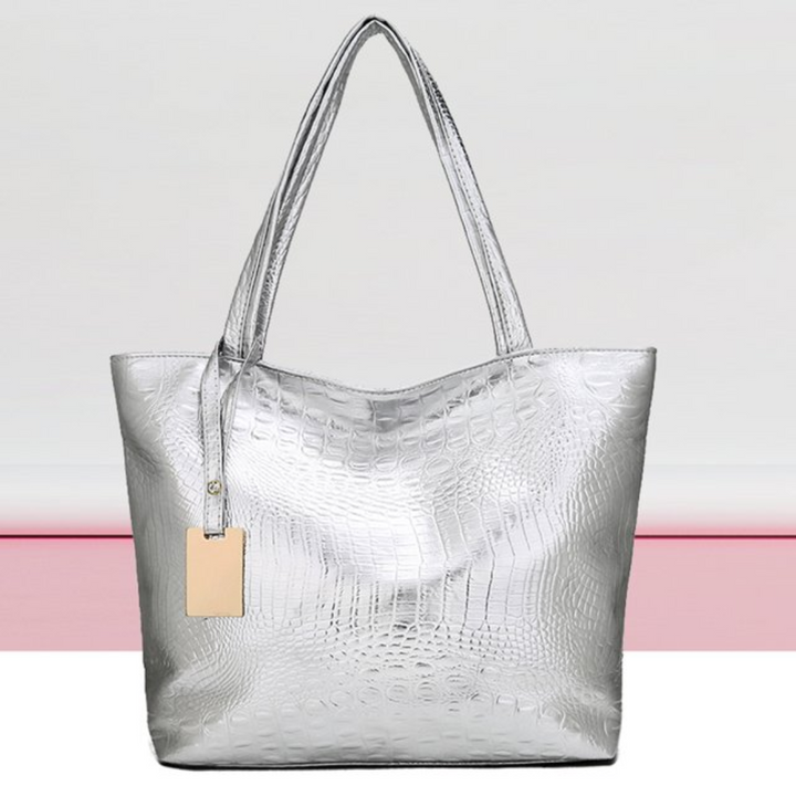 Borsa A Tracolla Spaziosa Per Donna | Con Stampa Coccodrillo