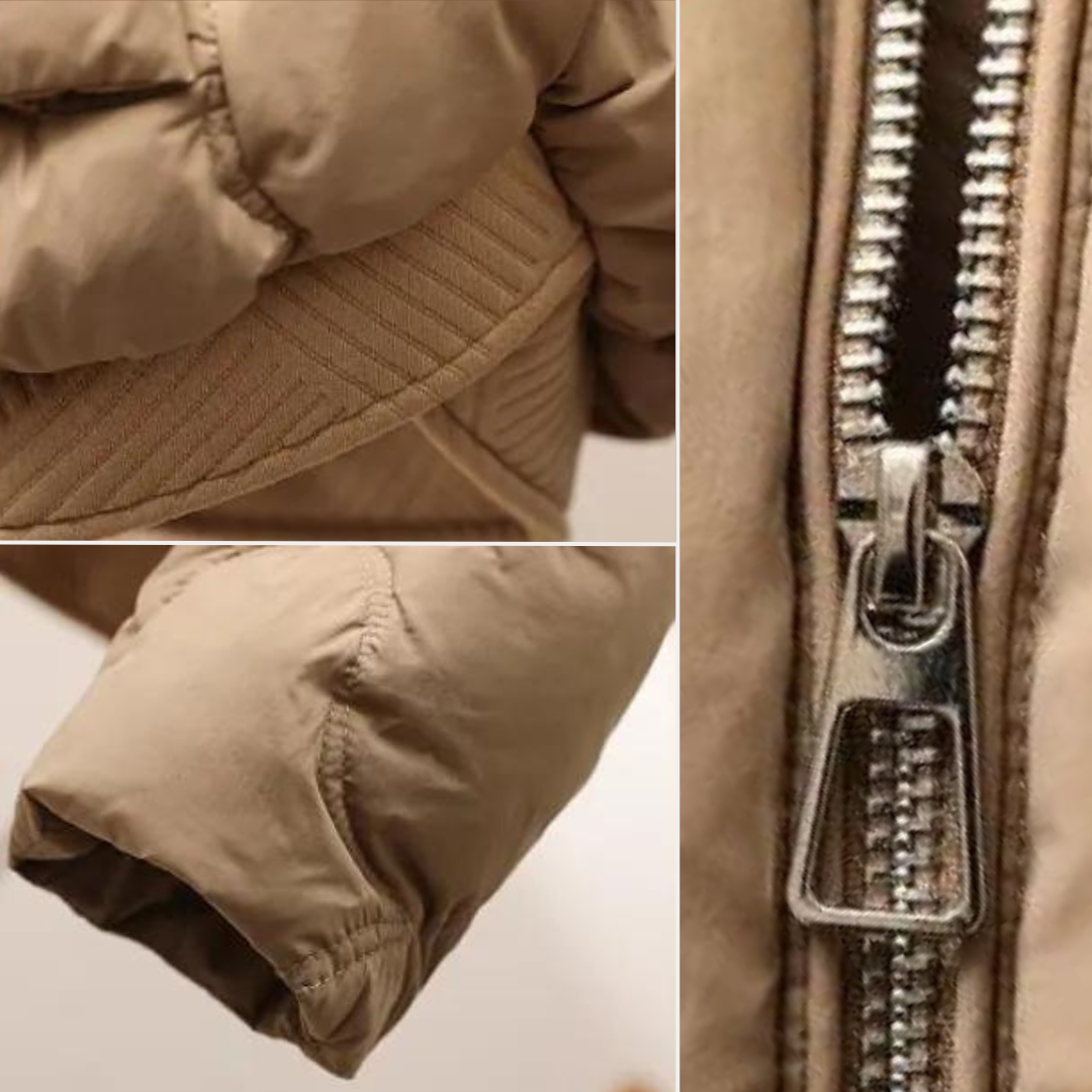 Piumino Invernale Trapuntato Da Donna Con Tasca | Maniche Lunghe