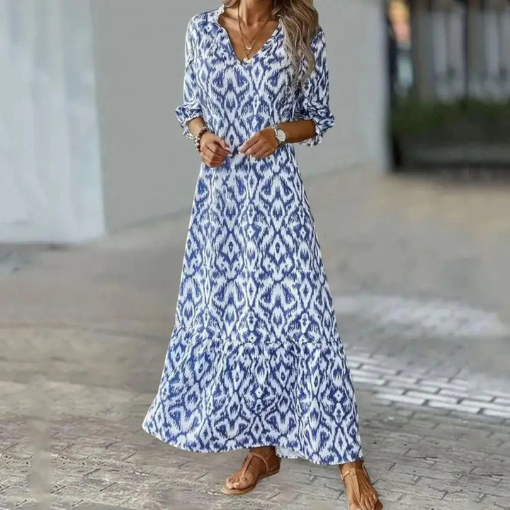 Abito Estivo Bohémien Con Vestibilità Comoda Per Donna | Midi