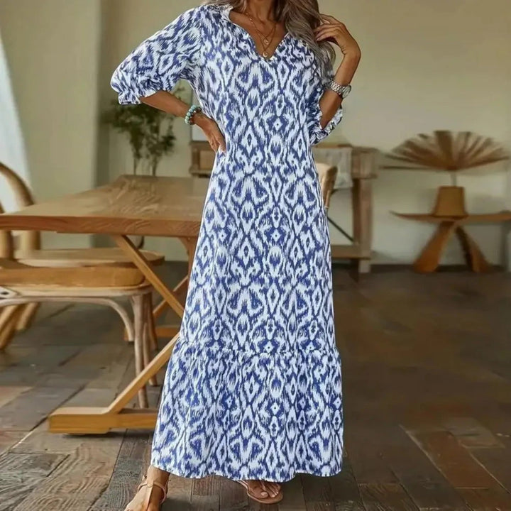 Abito Estivo Bohémien Con Vestibilità Comoda Per Donna | Midi
