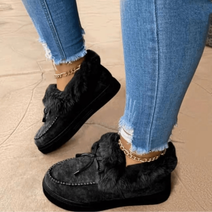Paulette Pantofole Donna – Ciabatte Invernali con Fodera in Faux Fur e Suola Antiscivolo