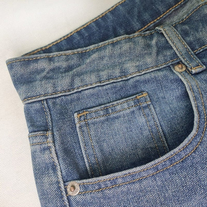 Jeans A Gamba Larga Eleganti Per Donna | Vita Alta