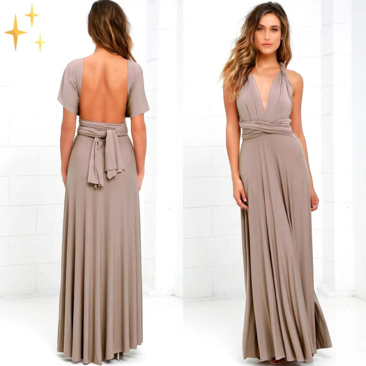 Elegante Abito Avvolgente Da Donna | Maxi
