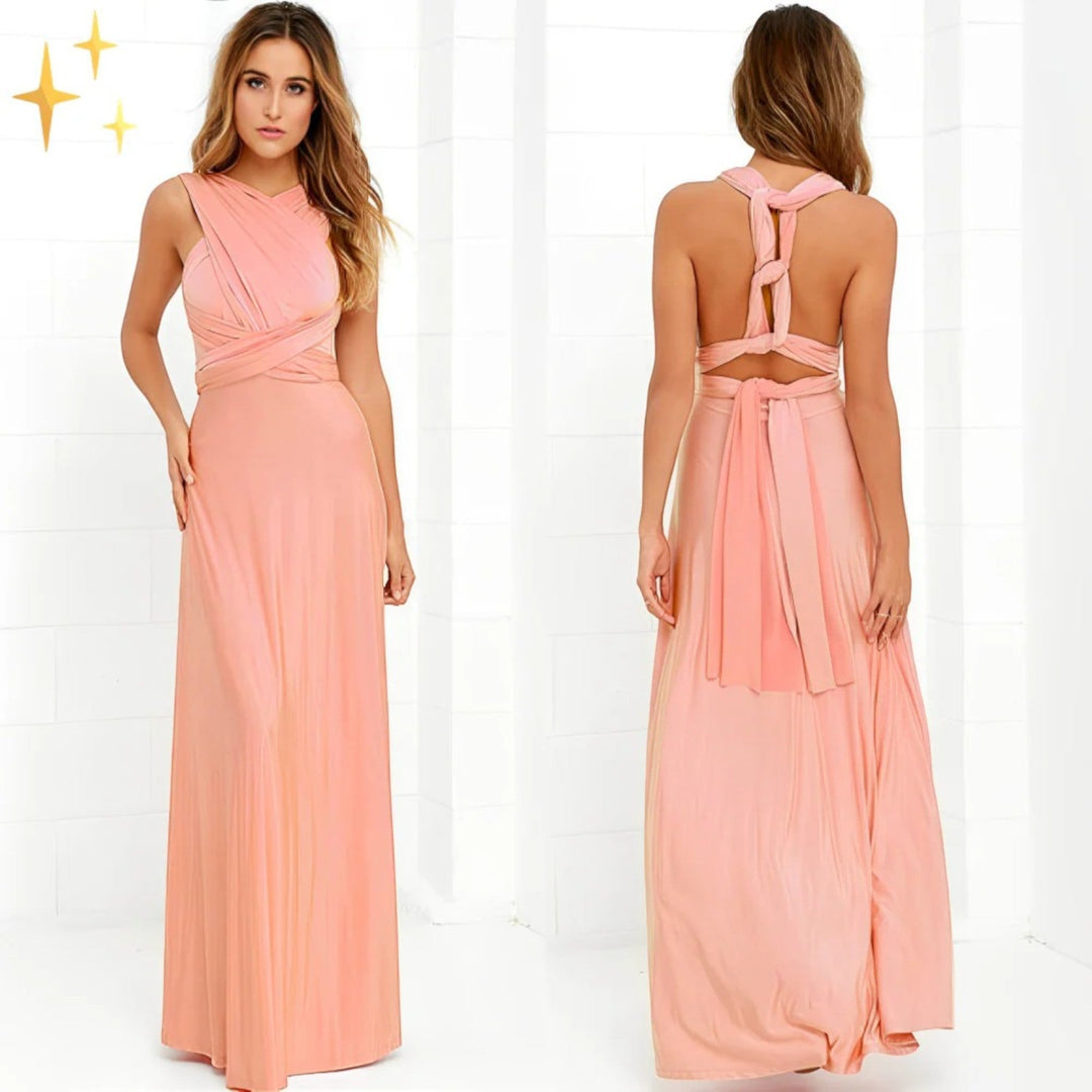 Elegante Abito Avvolgente Da Donna | Maxi
