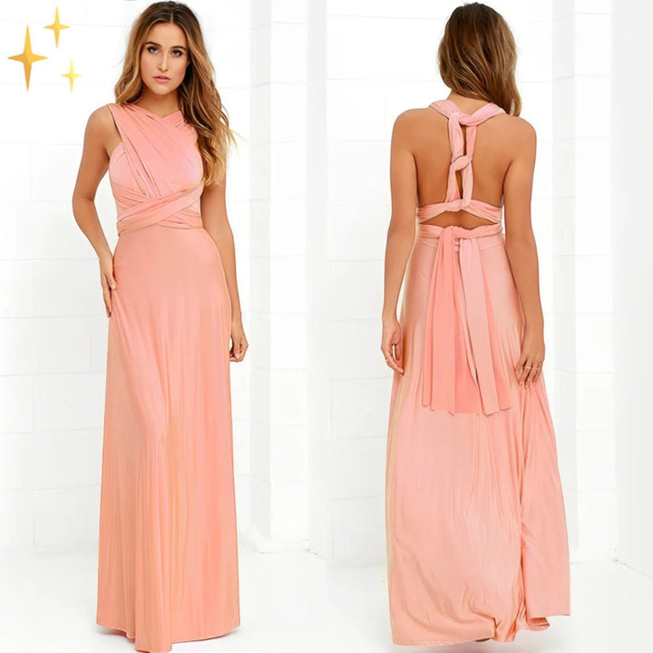 Elegante Abito Avvolgente Da Donna | Maxi