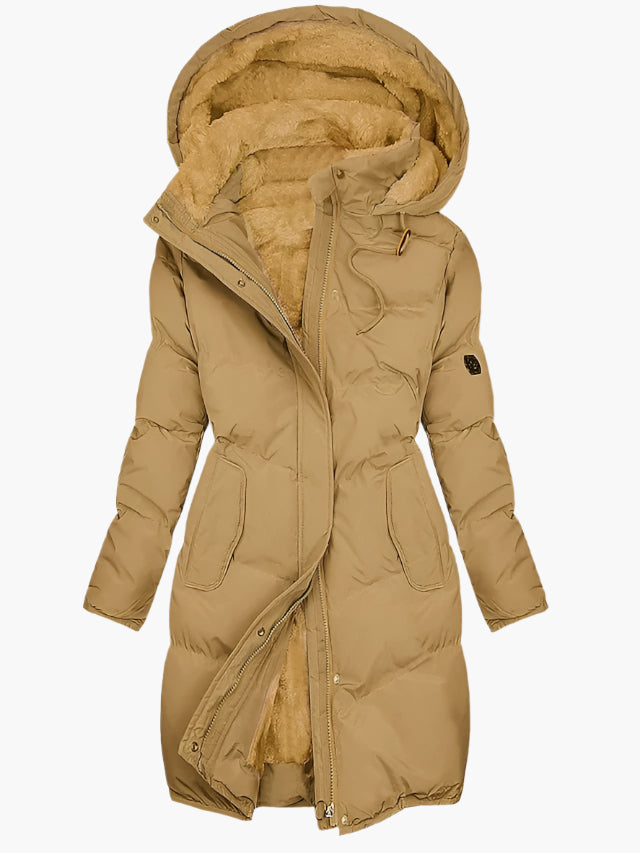 Alexandra Cappotto Invernale Donna Lungo con Cappuccio – Caldo, Elegante e Moderno