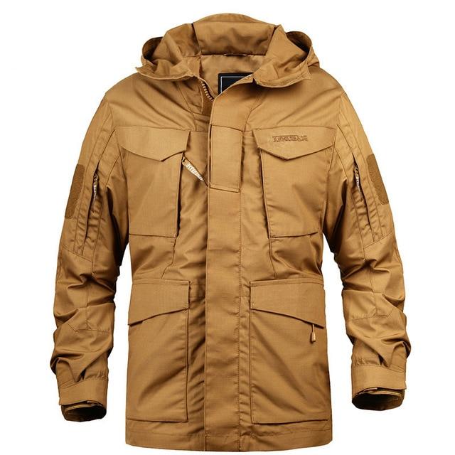 Tarek Giacca Invernale Tattica da Uomo – Giacca Outdoor Impermeabile e Antivento con Cappuccio