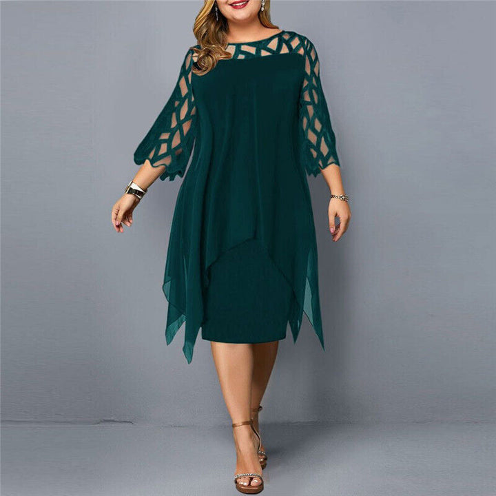 Abito Da Sera Per Donna Con Maniche Con Spacchi | Midi