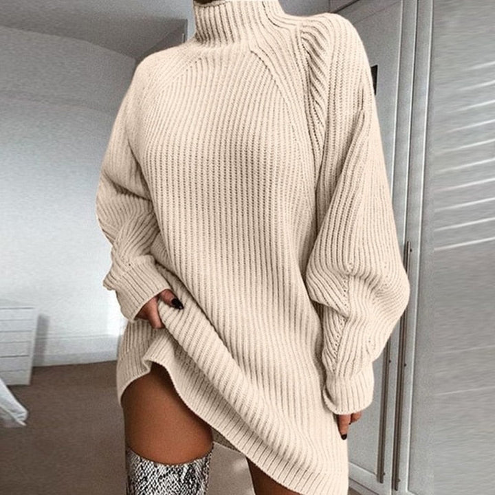 Abito In Maglia Con Collo Alto Donna | Invernale