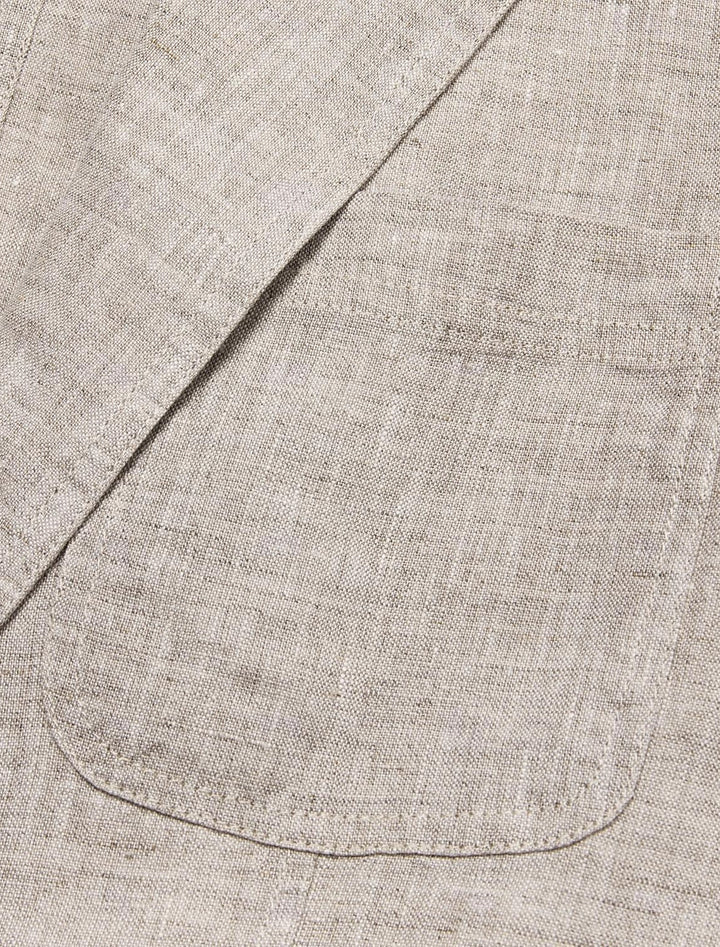 Blazer In Lino Per Uomo | Manica Lunga