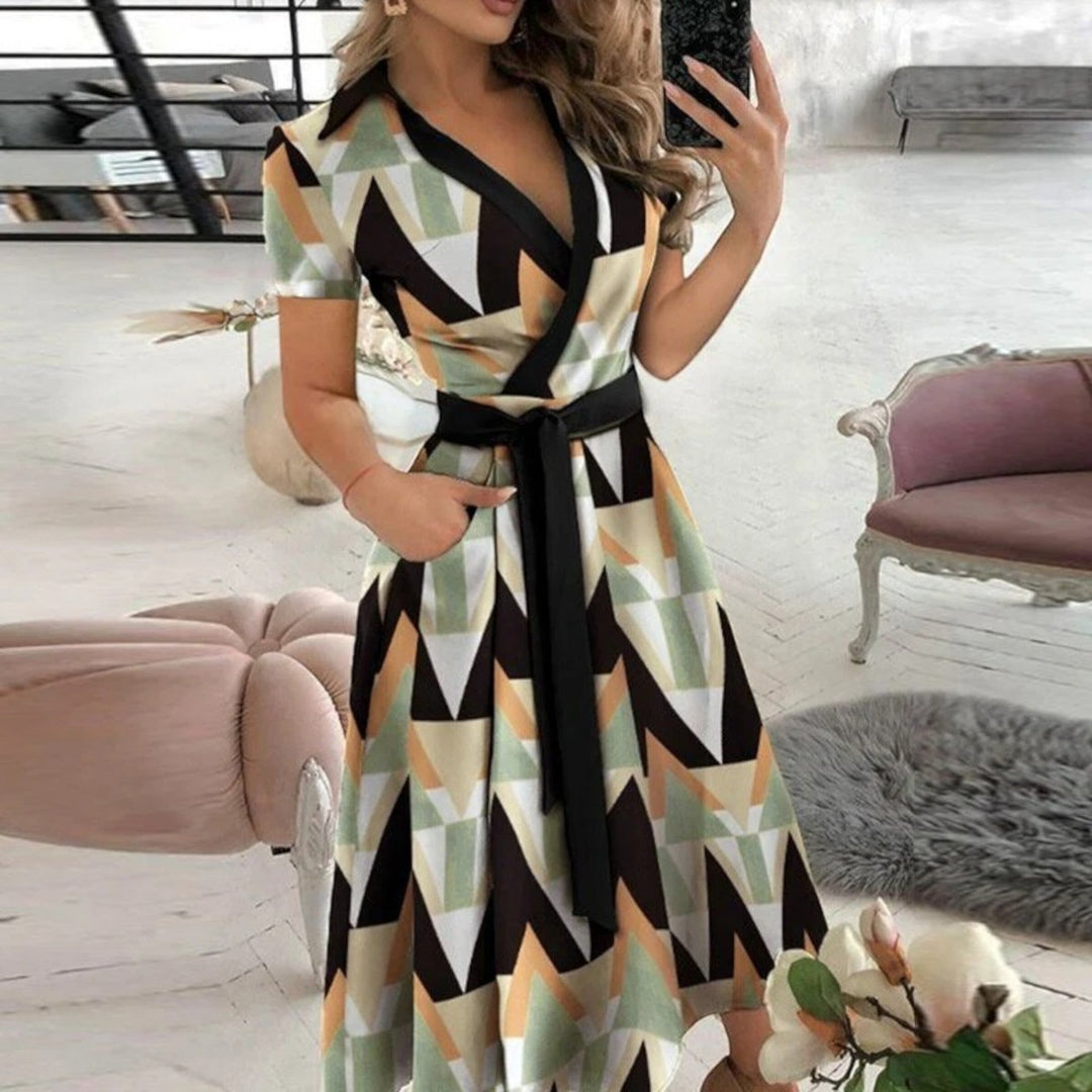 Abito A Spalle Scoperte Con Cintura Annodata Per Donna | Midi